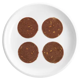 Lonchas de salchicha de pato y manzana