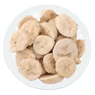Banana liofilizada