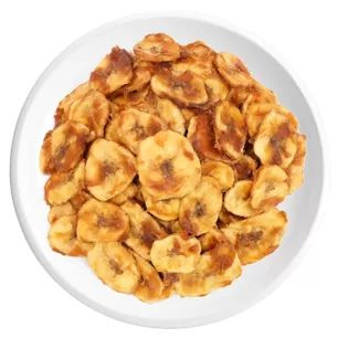 Tiras de pollo y plátano con sabor a cacahuete