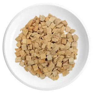 Cubos individuales de atún liofilizado